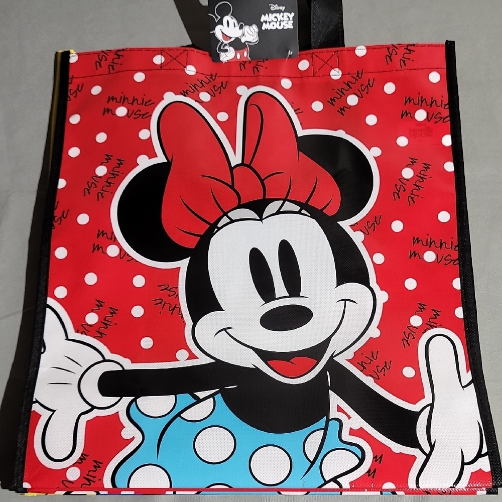 Disney Mickey & Minnie Mouse Red Blue Plastic Totes